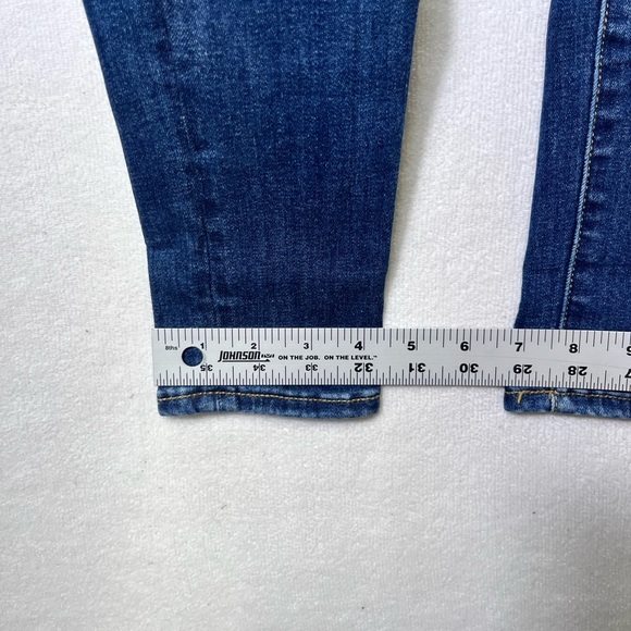 American Eagle Distressed Next Level Stretch Jeggings Womens 2 Blue Denim 2499 - Picture 8 of 10